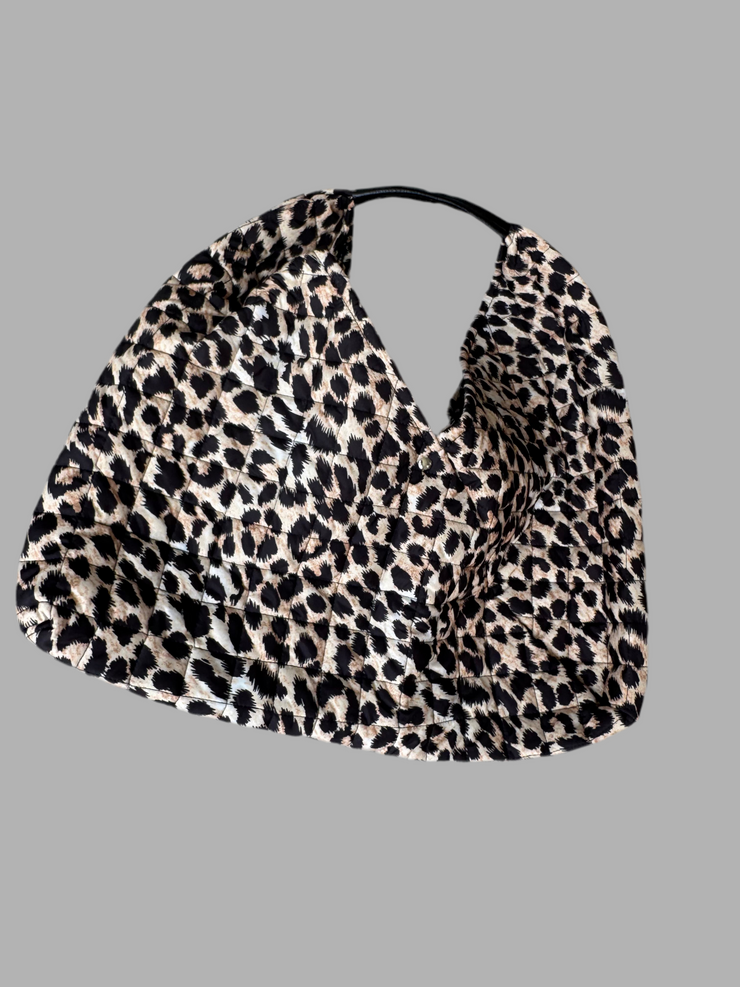 LEOPARD PRINT SLOUCH BAG