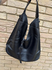 BLACK SLOUCH HOBO BAG