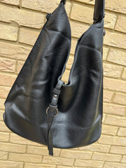 BLACK SLOUCH HOBO BAG