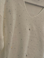 EMBELLISHED FINE KNIT JUMPER