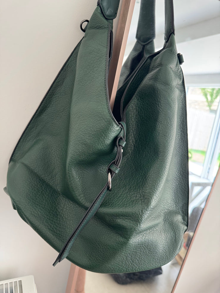 GREEN SLOUCH HOBO BAG