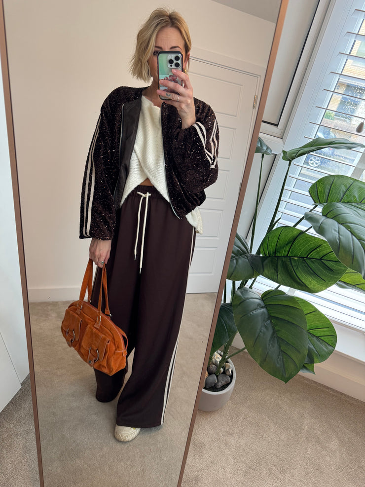 WRAP JUMPER IN CREAM