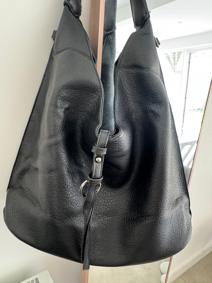 BLACK SLOUCH HOBO BAG
