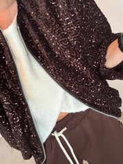 WRAP JUMPER IN CREAM