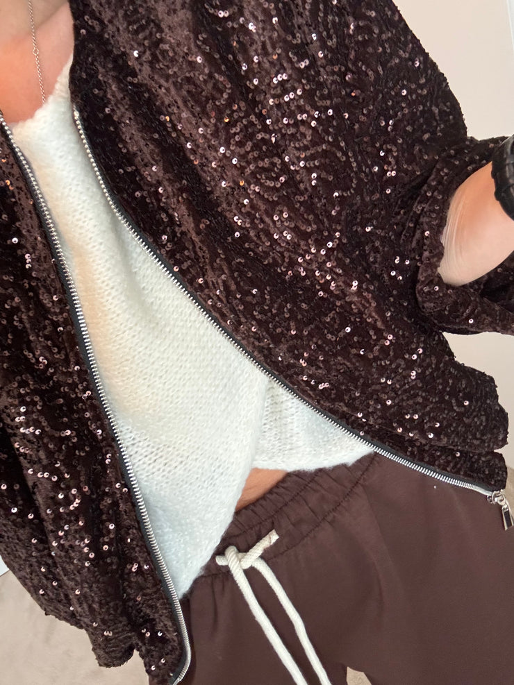 WRAP JUMPER IN CREAM