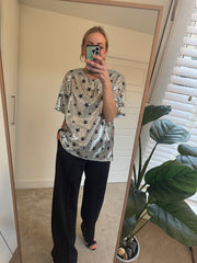 SEQUIN STAR BOXY TEE