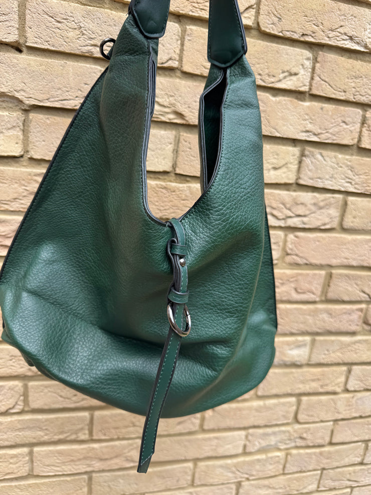 GREEN SLOUCH HOBO BAG