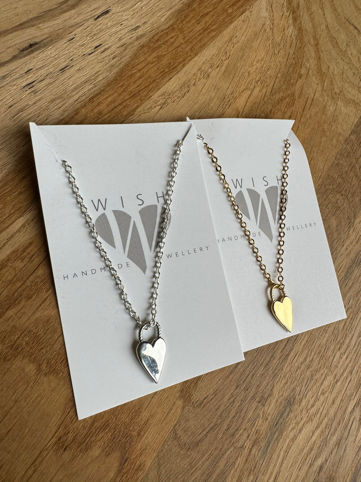 SILVER WILD HEART NECKLACE BY WISH