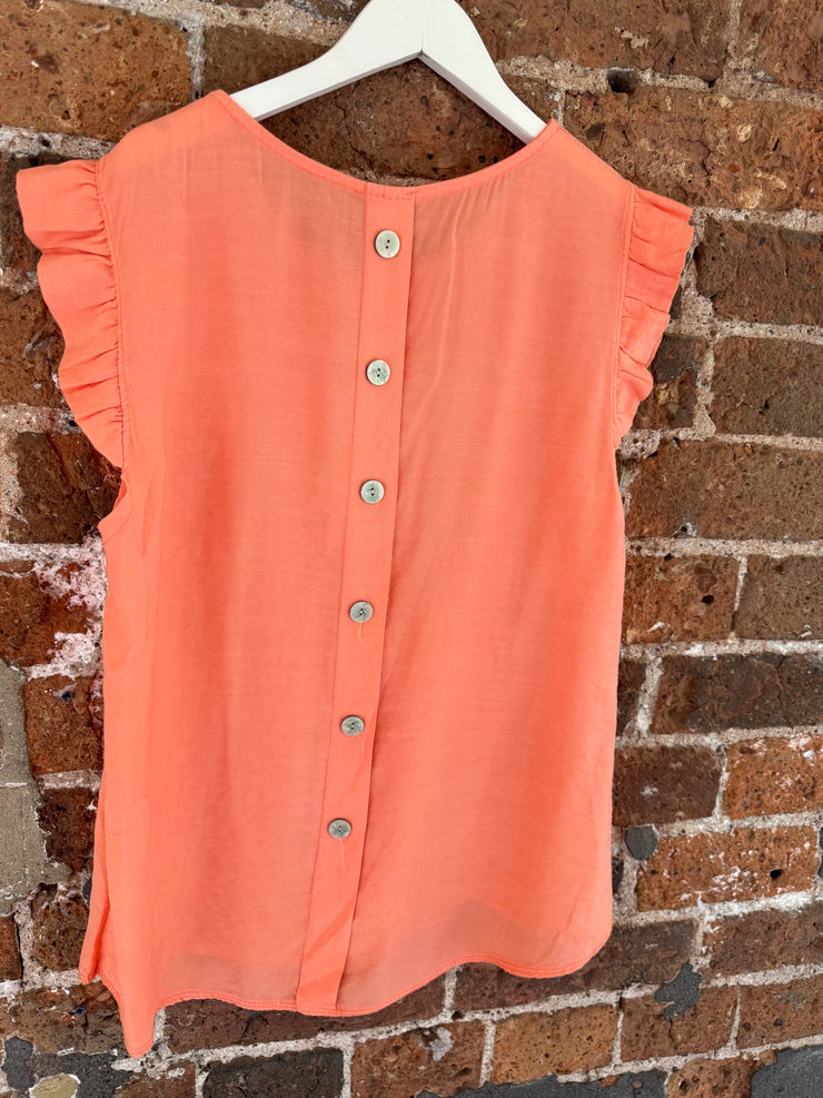 BUTTON BACK TEE -  The Style Society Boutique 