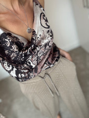 SPARKLE JOGGER IN FAWN