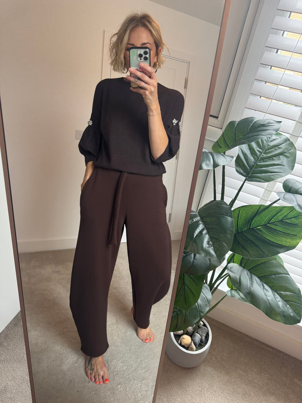 BALLOON TROUSER IN BROWN