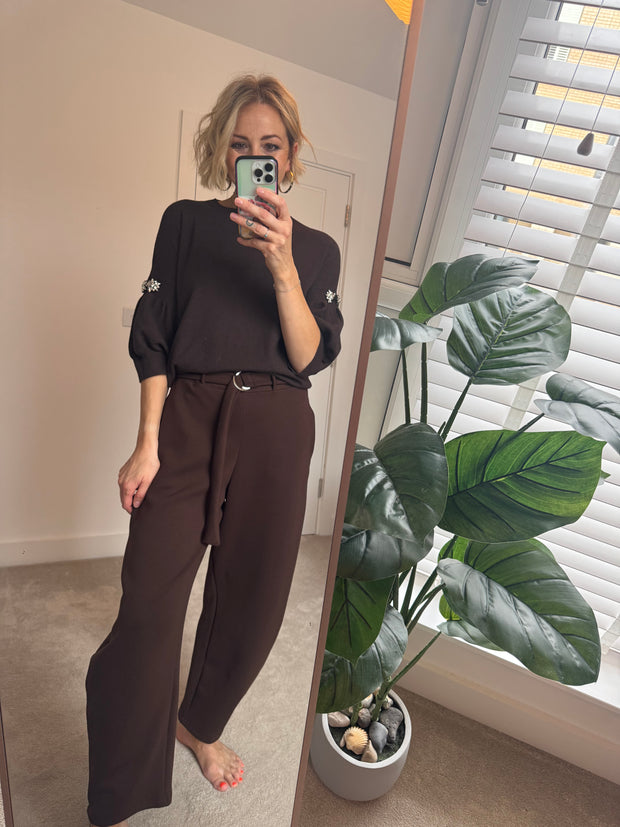 BALLOON TROUSER IN BROWN