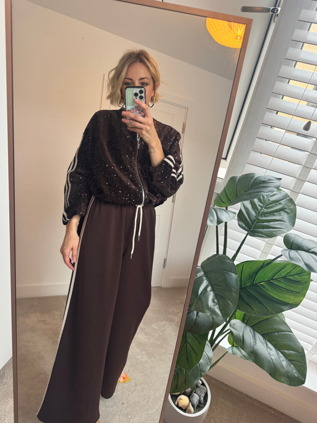 SEQUIN BOMBER JACKET