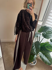 SEQUIN BOMBER JACKET