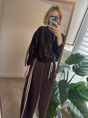 SEQUIN BOMBER JACKET