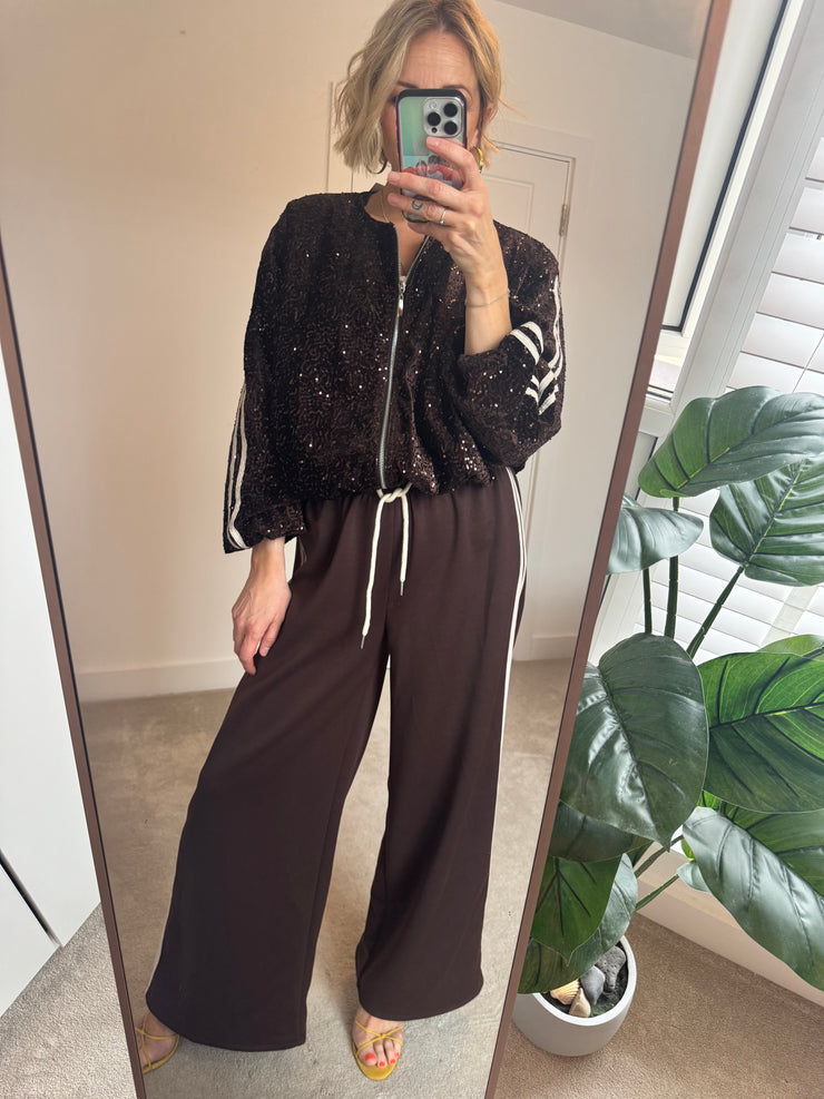 SEQUIN BOMBER JACKET