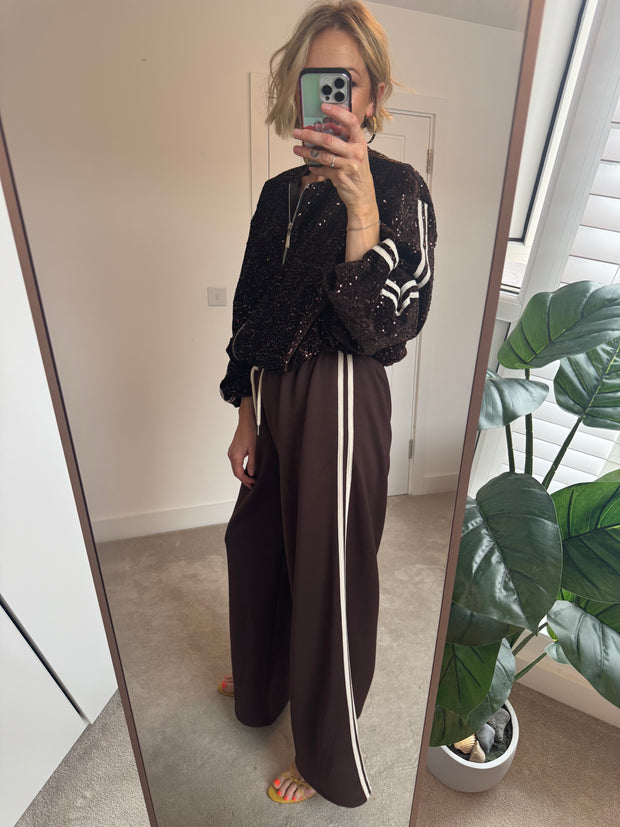 SEQUIN BOMBER JACKET