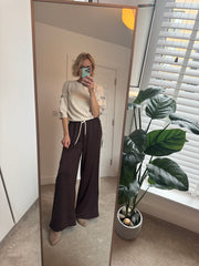 EMBELLISHED SHORT SLEEVE JUMPER IN CREAM