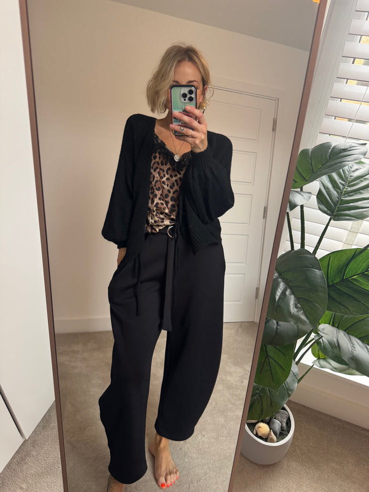 TIE FRONT CHUNKY CARDIGAN