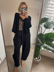 TIE FRONT CHUNKY CARDIGAN