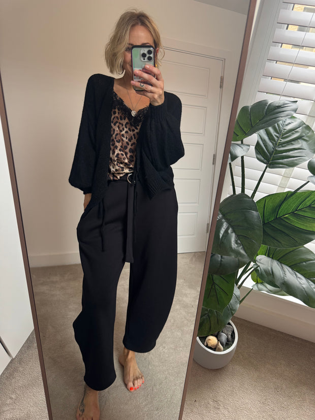 TIE FRONT CHUNKY CARDIGAN