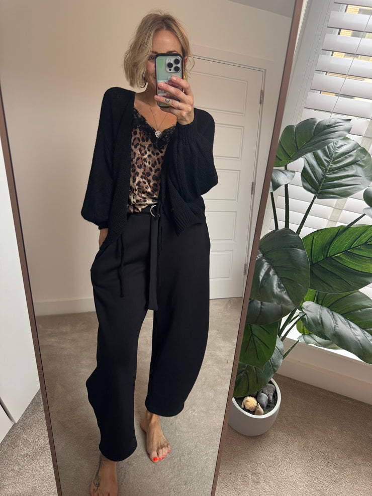 TIE FRONT CHUNKY CARDIGAN