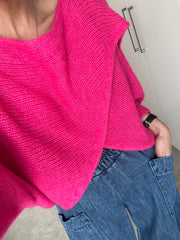WRAP JUMPER IN PINK