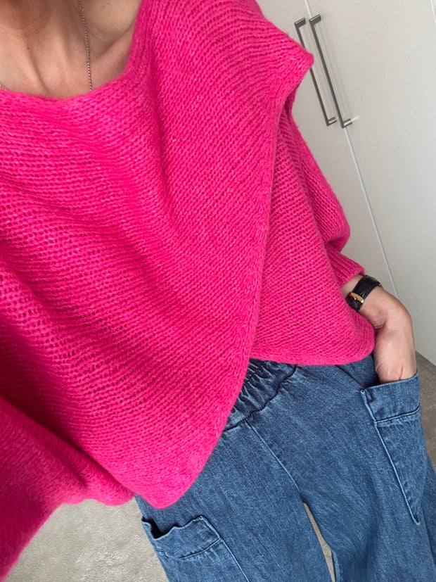 WRAP JUMPER IN PINK