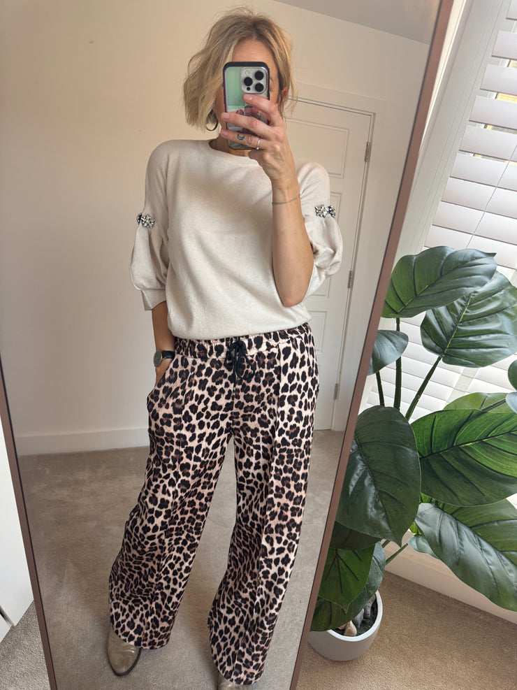 LEOPARD PRINT TROUSER