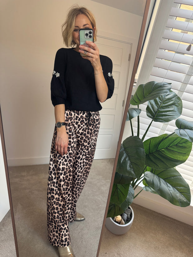 LEOPARD PRINT TROUSER