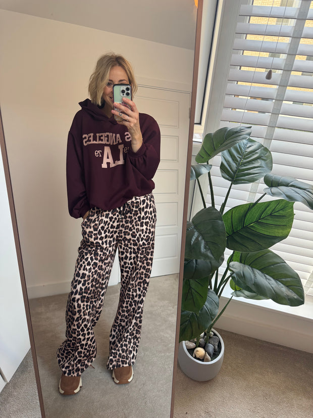 LEOPARD PRINT TROUSER