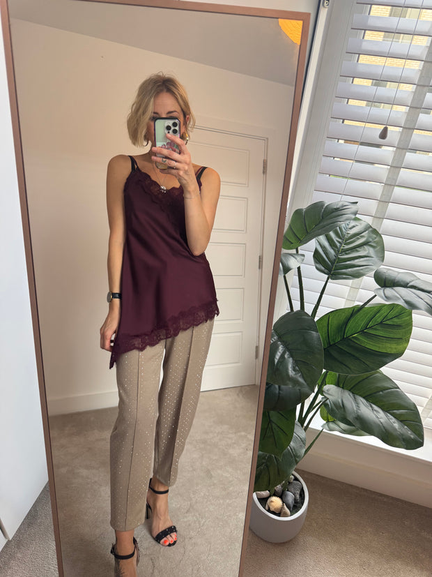 SPARKLE JOGGER IN FAWN